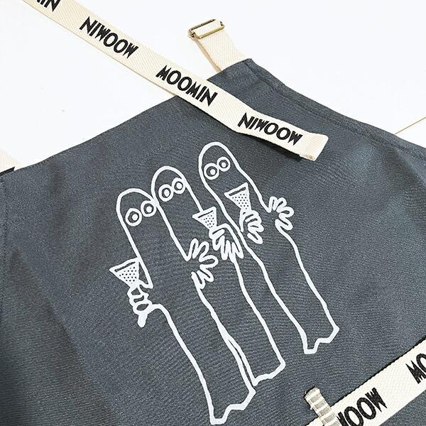 ムーミン ニョロニョロ エプロン キッチン アパレル MOOMIN 商品画像2：キャラグッズPERFECT WORLD TOKYO