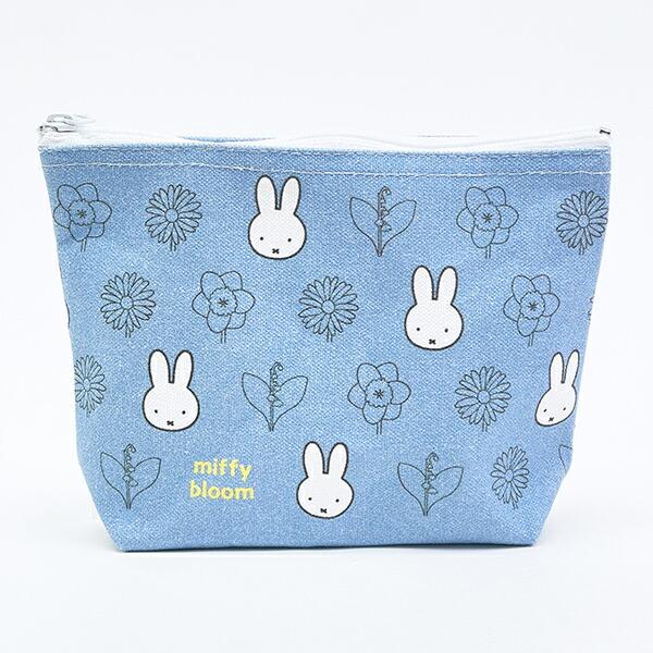 ミッフィー miffy フナガタポーチ (ブルー) miffy bloom