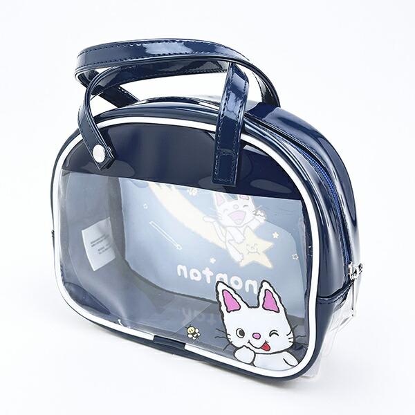 ノンタン ボストンバッグ風ポーチ ほし ネイビー 商品画像3：キャラグッズPERFECT WORLD TOKYO