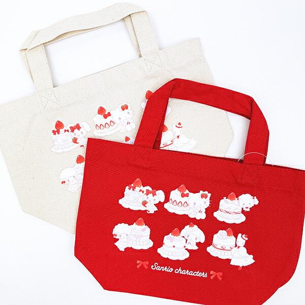 サンリオキャラクターズ ランチトートバッグ ナチュラル (ショートケーキ) スイートケーキコレクション Sanrio 商品画像4：キャラグッズPERFECT WORLD TOKYO