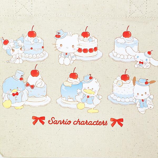 サンリオキャラクターズ ランチトートバッグ ナチュラル (ブルーチェリーケーキ) スイートケーキコレクション Sanrio 商品画像2：キャラグッズPERFECT WORLD TOKYO