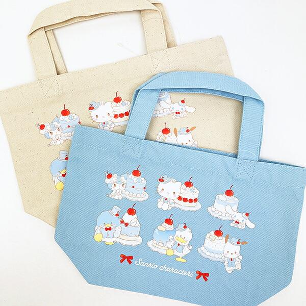 サンリオキャラクターズ ランチトートバッグ ナチュラル (ブルーチェリーケーキ) スイートケーキコレクション Sanrio 商品画像4：キャラグッズPERFECT WORLD TOKYO