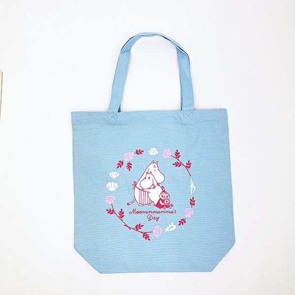 ムーミン 母の日トートバッグ mamma's Day ライトブルー