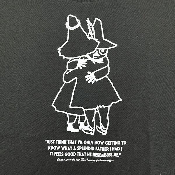 ムーミン ヨクサル＆スナフキン Tシャツ ブラック アパレル MOOMIN 商品画像2：キャラグッズPERFECT WORLD TOKYO