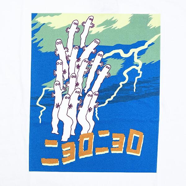 ムーミン ニョロニョロ 半袖Tシャツ ブラック アパレル MOOMIN 商品画像2：キャラグッズPERFECT WORLD TOKYO