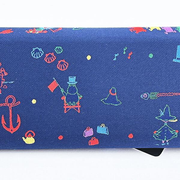 ムーミン ジャガード折りたたみメガネケース ネイビー Playful MOOMIN 商品画像3：キャラグッズPERFECT WORLD TOKYO