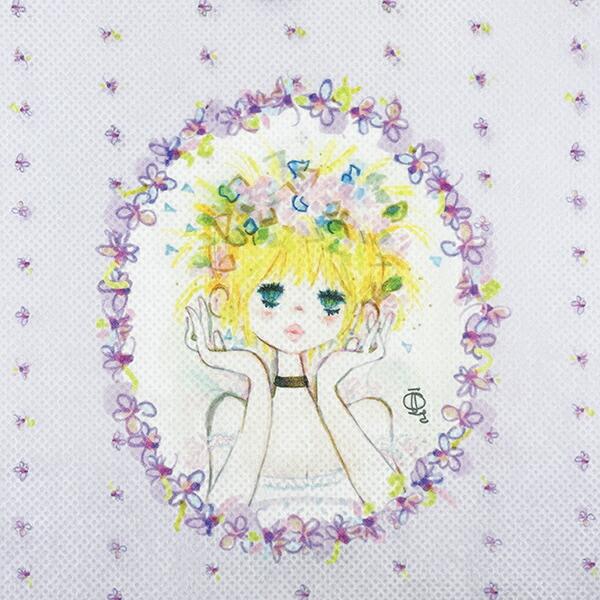 水森亜土 ギフトバッグ(S) 花かんむり ラッピング袋 商品画像2：キャラグッズPERFECT WORLD TOKYO