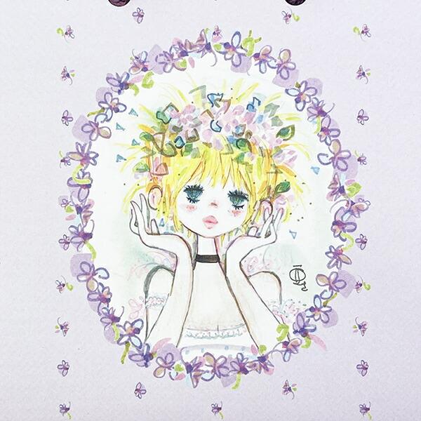 水森亜土 キャリーバッグ(S) 花かんむり 紙袋 商品画像2：キャラグッズPERFECT WORLD TOKYO