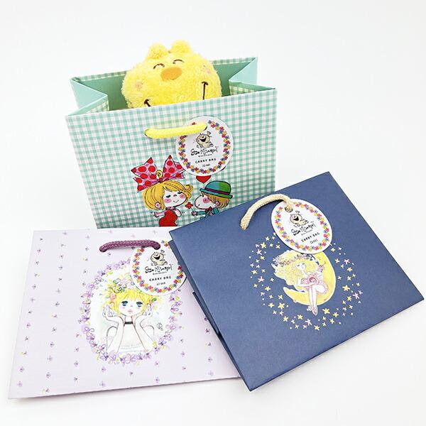 水森亜土 キャリーバッグ(S) 花かんむり 紙袋 商品画像7：キャラグッズPERFECT WORLD TOKYO