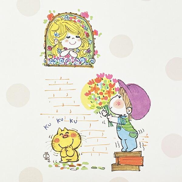 水森亜土 キャリーバッグ(M) フォーユー 紙袋 商品画像2：キャラグッズPERFECT WORLD TOKYO