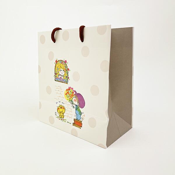 水森亜土 キャリーバッグ(M) フォーユー 紙袋 商品画像4：キャラグッズPERFECT WORLD TOKYO