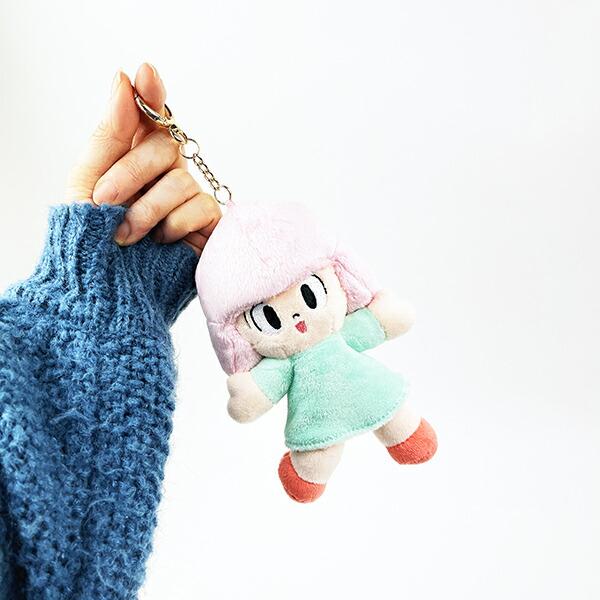 マムアン マスコット ピンク×グリーン ぬいぐるみ 商品画像5：キャラグッズPERFECT WORLD TOKYO