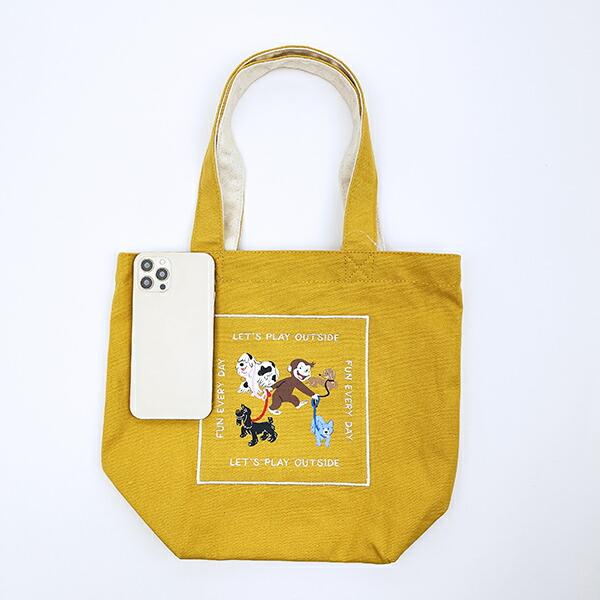 おさるのジョージ ウィズドッグス ランチバッグ 商品画像3：キャラグッズPERFECT WORLD TOKYO