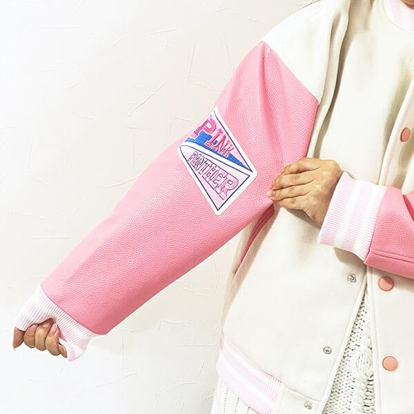 ピンクパンサー クールピンクパンサー スタジャン(L) キャラジャン アパレル 商品画像4：キャラグッズPERFECT WORLD TOKYO