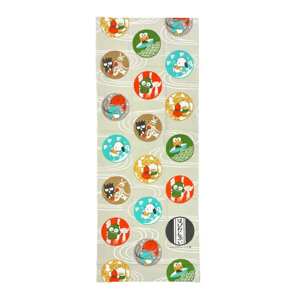 サンリオ はぴだんぶい はぴだんぶいと和柄 手ぬぐい ハンギョドン ばつ丸 タ･･･