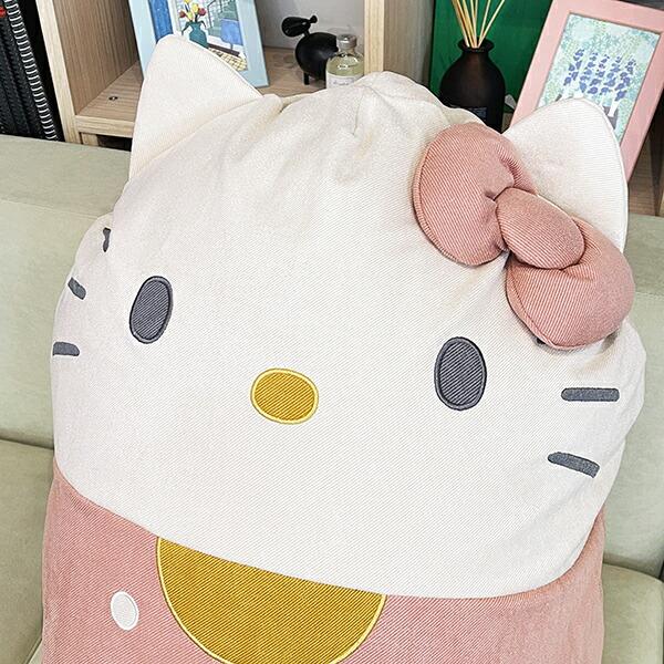 サンリオ ハローキティ くつろぎキティ ビーズクッション 大きい 商品画像3：キャラグッズPERFECT WORLD TOKYO