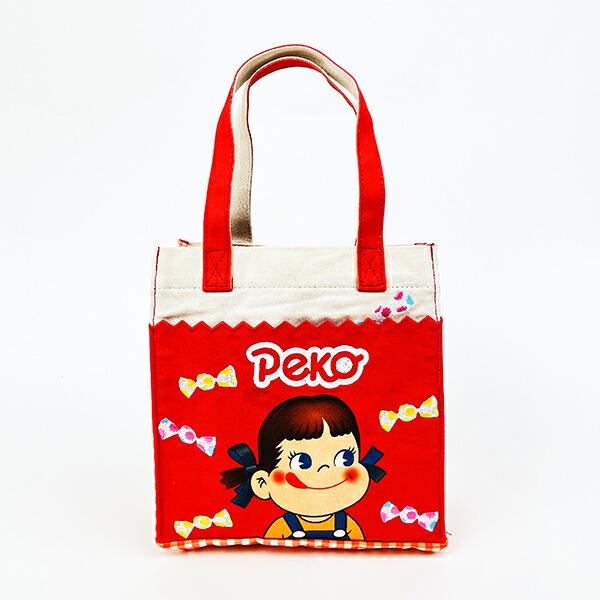 ペコちゃん ペコとミルキー スクエアバッグ トートバッグ