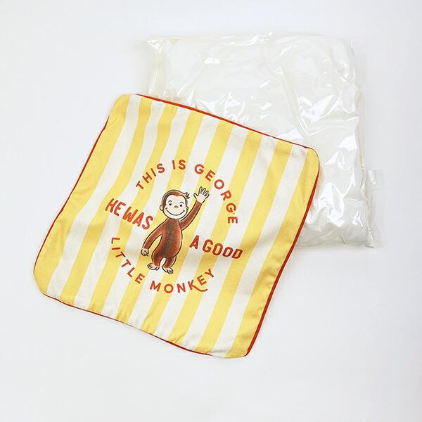 おさるのジョージ グッドストライプ クッション 商品画像4：キャラグッズPERFECT WORLD TOKYO