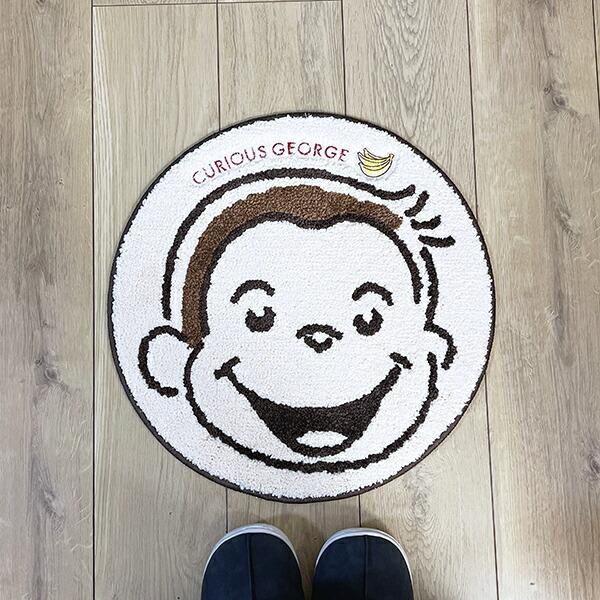 おさるのジョージ スマイルバナナ タフトマット 商品画像4：キャラグッズPERFECT WORLD TOKYO