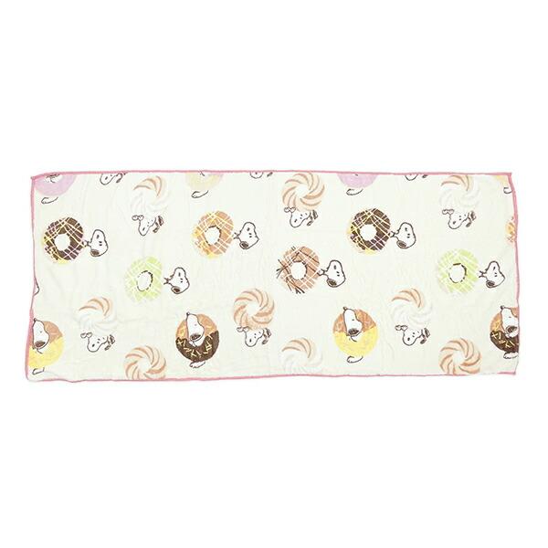 スヌーピー ドーナツ クイックドライ フェイスタオル SNOOPY