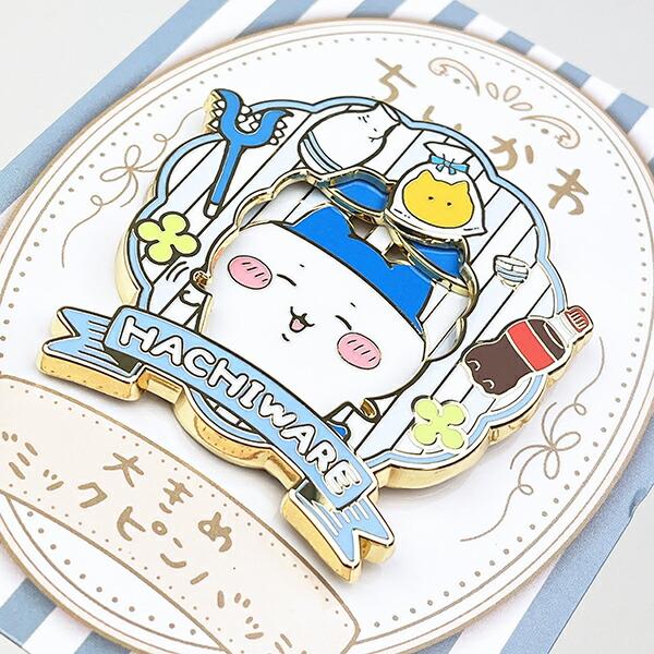 ちいかわ ハチワレ 大きめギミックピンバッジ 商品画像3：キャラグッズPERFECT WORLD TOKYO