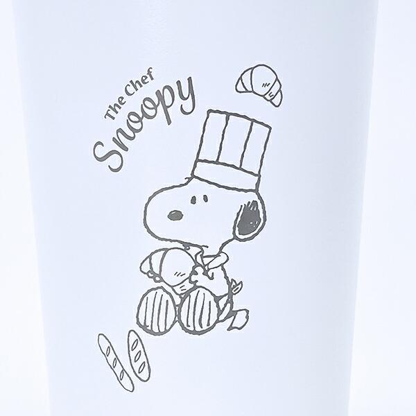 スヌーピー 内側セラミックステンレスタンブラー ホワイト コップ  SNOOPY 商品画像2：キャラグッズPERFECT WORLD TOKYO