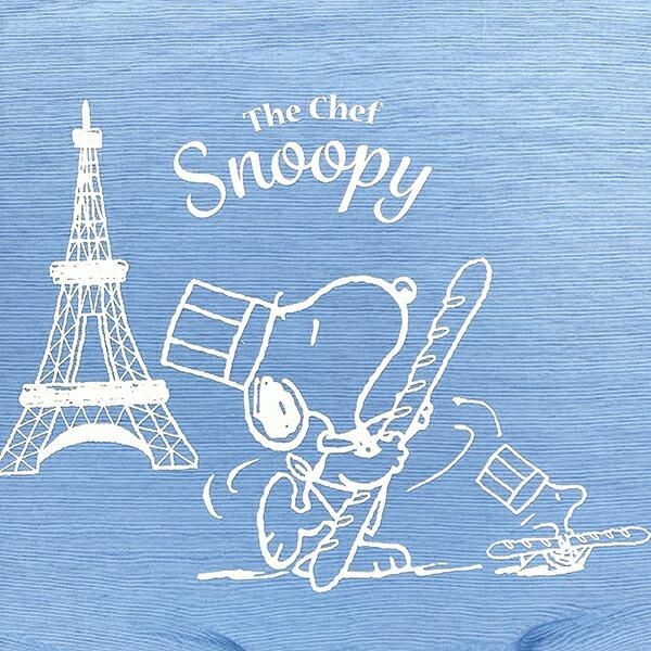 スヌーピー くるくるランチバッグ シェフ ブルー お弁当 ランチ SNOOPY 商品画像2：キャラグッズPERFECT WORLD TOKYO