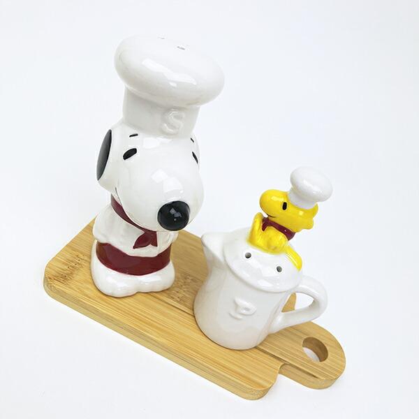 スヌーピー ウッドストック ソルト＆ペッパーセット (レッド) キッチン シェフスヌーピー SNOOPY 商品画像2：キャラグッズPERFECT WORLD TOKYO