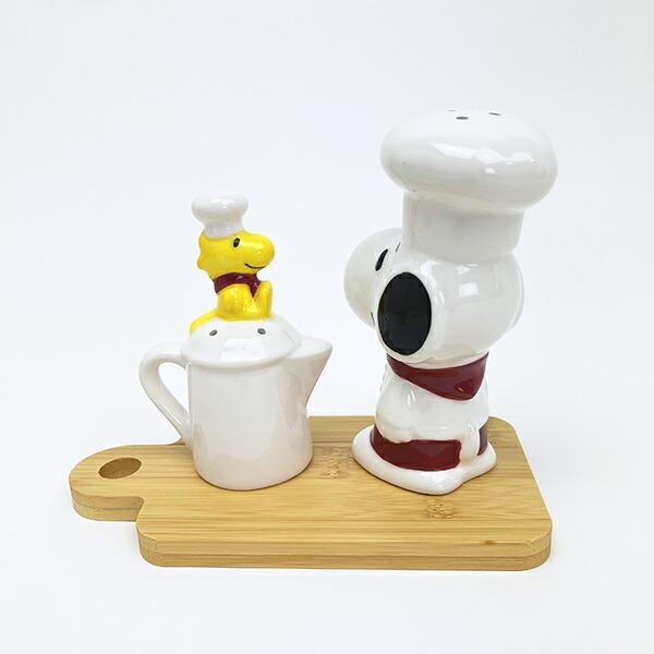 スヌーピー ウッドストック ソルト＆ペッパーセット (レッド) キッチン シェフスヌーピー SNOOPY 商品画像3：キャラグッズPERFECT WORLD TOKYO