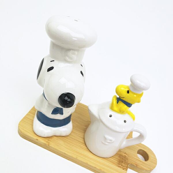 スヌーピー ソルト&ペッパーセット ブルー シェフ SNOOPY 商品画像2:キャラグッズPERFECT WORLD TOKYO