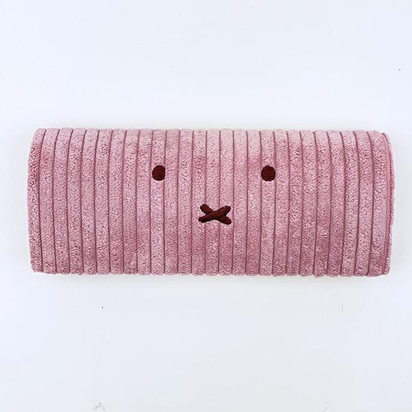 ミッフィー miffy メガネケース ピンク おかおコーデュロイシリーズ 眼鏡ケース 商品画像2：キャラグッズPERFECT WORLD TOKYO