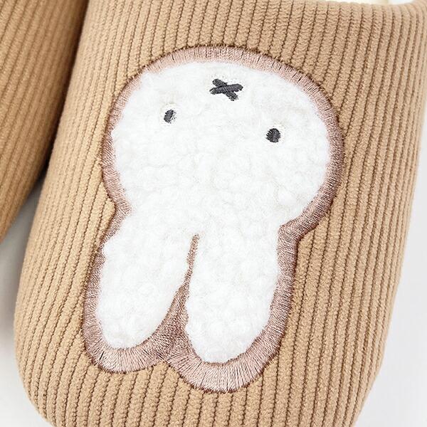 ミッフィー miffy ワッペンスリッパ (ベージュ) 商品画像3：キャラグッズPERFECT WORLD TOKYO