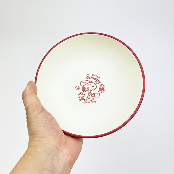 スヌーピー シェフシリーズ 抗菌ラウンドプレート(S) レッド 食器 SNOOPY 商品画像4：キャラグッズPERFECT WORLD TOKYO