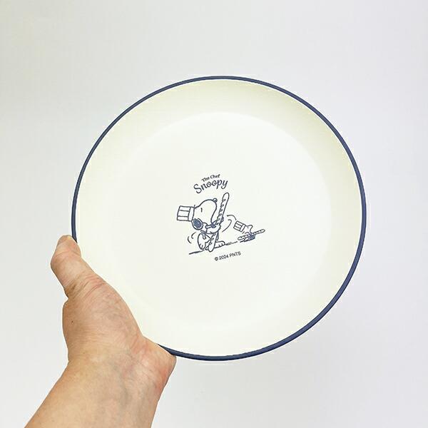 スヌーピー シェフシリーズ 抗菌ラウンドプレート(L) ブルー 食器 SNOOPY 商品画像4：キャラグッズPERFECT WORLD TOKYO