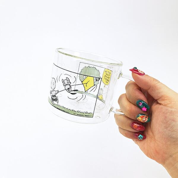 スヌーピー 凪食いの木 Wウォール耐熱マグ マグカップ SNOOPY 商品画像4：キャラグッズPERFECT WORLD TOKYO