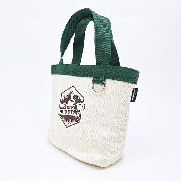 スヌーピー ビーグルスカウト ランチトートバッグ グリーン SNOOPY 商品画像3：キャラグッズPERFECT WORLD TOKYO