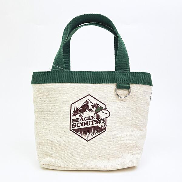 スヌーピー ビーグルスカウト ランチトートバッグ グリーン SNOOPY