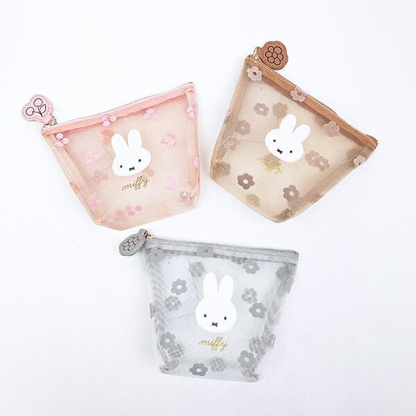 ミッフィー miffy メッシュ船形ポーチ ピンク チェリーフルールシリーズ 商品画像6：キャラグッズPERFECT WORLD TOKYO