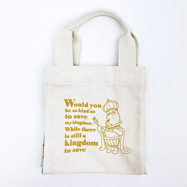 ディズニー くまのプーさん スクエアミニトートバッグ (王様) Disney