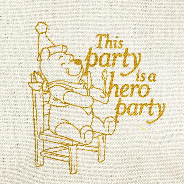 ディズニー くまのプーさん スクエアミニトートバッグ (パーティー) Disney 商品画像2：キャラグッズPERFECT WORLD TOKYO