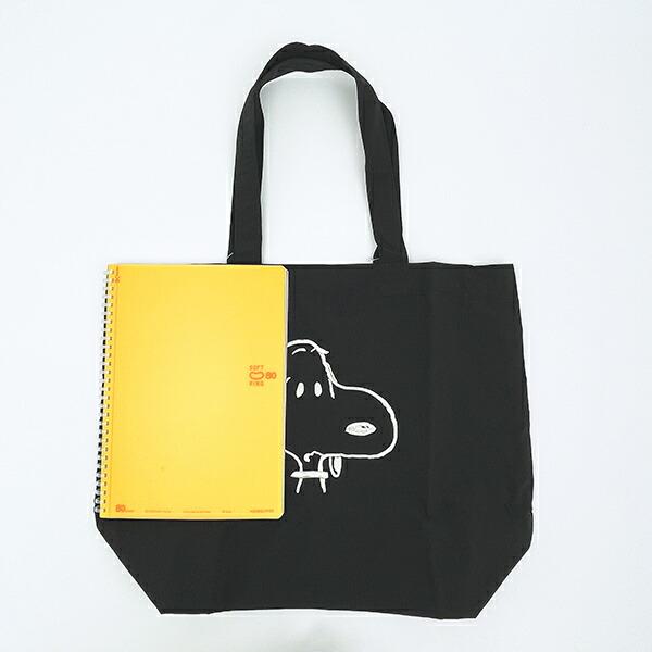 スヌーピー トートバッグ ブラック SNOOPY 商品画像5：キャラグッズPERFECT WORLD TOKYO
