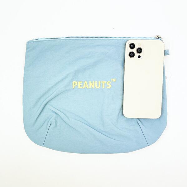 スヌーピー ポーチ 小物入れ ブルー PEANUTS SNOOPY 商品画像3：キャラグッズPERFECT WORLD TOKYO