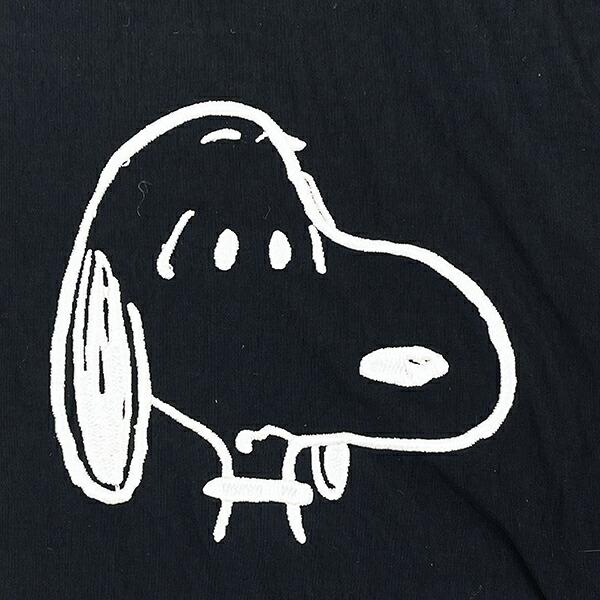 スヌーピー ワイドトラベルポーチ 収納ポーチ シューズ入れ ブラック PEANUTS SNOOPY 商品画像2：キャラグッズPERFECT WORLD TOKYO