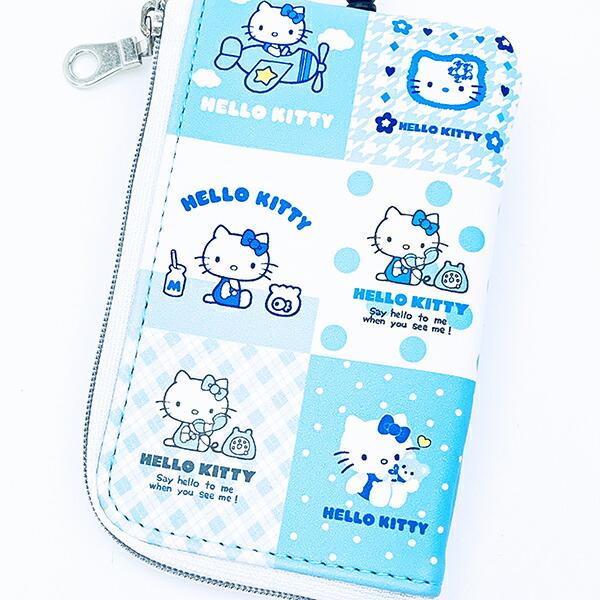 サンリオ ハローキティ 総柄 キーパスポーチ パスケース Sanrio 商品画像2：キャラグッズPERFECT WORLD TOKYO