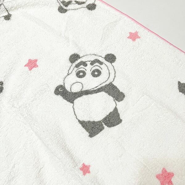 クレヨンしんちゃん パンダコスプレしんちゃんとシロ ファストドライバスタオル 商品画像2：キャラグッズPERFECT WORLD TOKYO