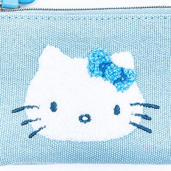 サンリオ ハローキティ キーパスポーチ (水色) パスケース Sanrio 商品画像2：キャラグッズPERFECT WORLD TOKYO