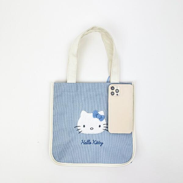 サンリオ ハローキティ トートバッグ みずいろ ランチ Sanrio 商品画像5：キャラグッズPERFECT WORLD TOKYO