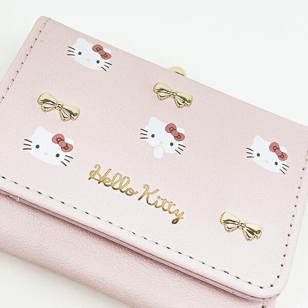 サンリオ ハローキティ コンパクト財布 ピンク Sanrio 商品画像2：キャラグッズPERFECT WORLD TOKYO