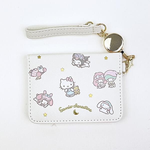 サンリオキャラクターズ オープンパスケース アイボリー 定期入れ Sanrio
