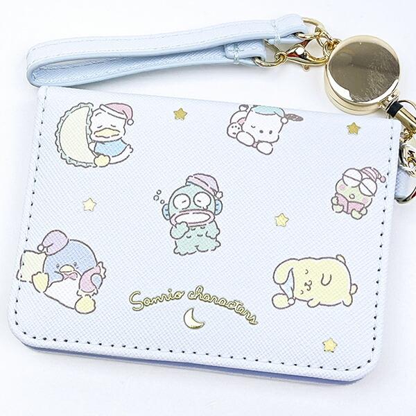 サンリオキャラクターズ オープンパスケース ブルー 定期入れ Sanrio 商品画像2：キャラグッズPERFECT WORLD TOKYO